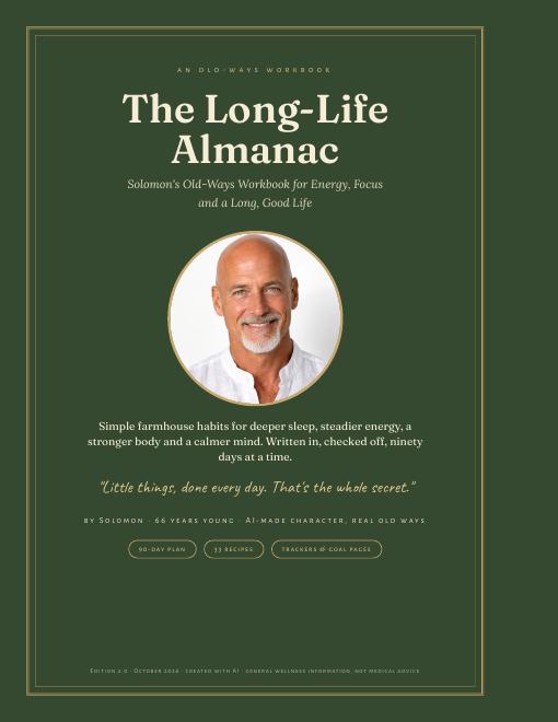 The book's cover: Solomon's portrait on deep green
